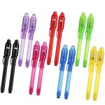 Coffret de stylos espions a encre invisible - 14 stylos avec lumire uv pour enfants - sans danger pour ...