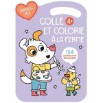 Colle et colorie a la ferme (violet) - 164 autocollants r�utilisables