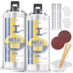 Colle epoxy m�tal bi - composant 100ml, colle metal extra forte, adh�sif m�tal haute r�sistance pour ...