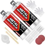 Colle epoxy mtal - bi - composant - 100ml colle metal extra forte pour souder et rparer les mtaux, ...