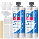 Colle epoxy transparente - kit de 100 ml colle bi - composant pour r�paration de carreaux, m�tal, c�ramique, ...