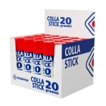 Colle forte stick extra adhsive, 20 btons, 20 gr - set colles sans solvants pour papeterie bureau et ...