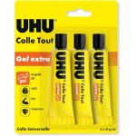 Colle tout gel extra - colle glifie cristalline, ne goutte pas, multi - matriaux, transparente, lot ...