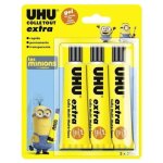 Colle gel universelle - uhu - extra - 3 x 31 ml - ne coule pas - multi - mat�riaux