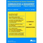 Communication et management volume 10 n 1, juillet 2013 - la marque : objet communicationnel