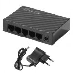 Commutateur ethernet 5 ports rj45, prise us / eu, 10 / 100 / 1000 mb / s, hub pour dortoir et bureau, ...