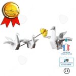 Confo statuette origami oiseau animaux statue sculpture decoration moderne decorative design maison artisanale ...