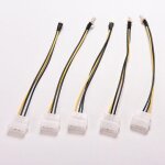 Connecteur d'alimentation de ventilateur molex / ide a 4 broches, 5 pi�ces, bo�tier cpu a 3 broches, ...