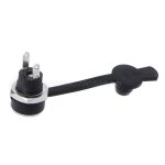 Connecteur jack femelle etanche pour montage sur panneau, 5. 5mm x 2. 5mm