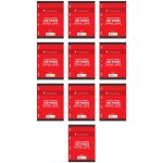 Conquérant lot de 10 feuillets mobiles 21x29, 7 cm 100 pages grands carreaux jaunes 80g Conquérant lot de 10 feuillets mobiles 21x29, 7 cm 100 pages grands carreaux jaunes 80g