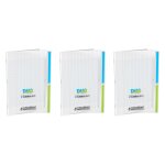 Conquerant lot de 3 cahiers duo polypro 24x32cm 90g 96p grands carreaux incolorre Conquerant lot de 3 cahiers duo polypro 24x32cm 90g 96p grands carreaux incolorre