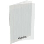 Conqurant cahier classique 24x32cm grands carreaux seys 48 pages couv polypro incolore