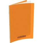 Conqurant cahier classique 24x32cm grands carreaux seys 48 pages couv polypro orange