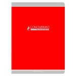 Conqu�rant cahier conqu�rant classique agraf� 24 x 32 cm 96p 90g grands carreaux rouge