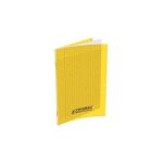 Conqu�rant cahier conqu�rant polypro agraf� 24x32 cm 140p 90g grands carreaux jaune