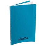 Conqu�rant cahier conqu�rant polypro agraf� 24x32 cm 96p 90g grands carreaux turquoise