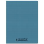 Conquerant classique cahier agraf polypro recycl 24x32cm 96p 90g bleu