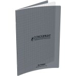 Conqurant sept lot de 10 cahiers couverture polypro 170 x 220 mm 96 pages 90g sys gris