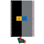 Conqurant sept lot de 10 rpertoires 11x17cm petits carreaux 100 pages 70g spirale coloris alatoires ...