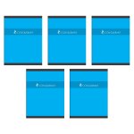 Conqurant sept lot de 5 cahiers de devoirs 17x22cm 60 pages 70g grands carreaux coloris alatoires