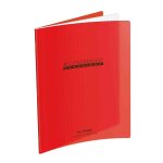 Conqu�rant sept cahier 240 x 320 mm, s�y�s, rouge