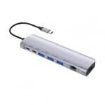 Convertisseur de type c, connecteur a grande vitesse, alliage d'aluminium, adaptateur de station hub, ...