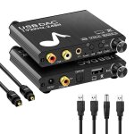 Convertisseur dac usb professionnel 192 khz, convertisseur audio 24 bits, adaptateur numrique a analogique, ...
