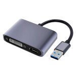 Convertisseur usb 3. 0 vers hdmi, hôte dvi externe, affichage audio et vidéo, câble usb 3. 0 pour ordinateur ... Convertisseur usb 3. 0 vers hdmi, hôte dvi externe, affichage audio et vidéo, câble usb 3. 0 pour ordinateur ...