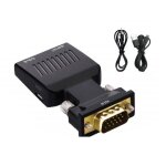 Convertisseur vga m�le vers hdmi, avec c�bles audio, 480p / 720p / 1080p, pour ps3 / 4 hdtv, projecteur, ...