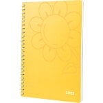 Convo icon agenda semainier 2023 a spirale jaune soleil format a5