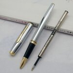 Coors - stylo plume en mtal elgant et chic, slimline, coventry cross - type silver pearl pen