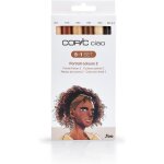 Copic ciao 5 + 1 set � portrait colours 2 �, 5 twin marker avec une pointe moyenne et une pointe brush, ...
