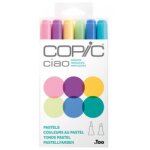 Copic marqueur ciao, kit de 6  pastels  0, 000000 noir