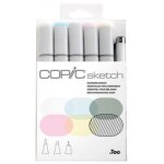 Copic marqueur sketch, kit de 6 blending basic 0, 000000 noir Copic marqueur sketch, kit de 6 blending basic 0, 000000 noir