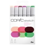 Copic marqueur sketch, kit de 6 floral favorite 1 0, 000000 noir Copic marqueur sketch, kit de 6 floral favorite 1 0, 000000 noir