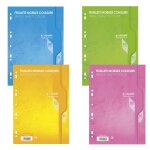 Copies simples - perfor�es - grands carreaux - a4 - assortiment de couleurs - 400 feuilles