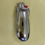Coque mtallique en alliage de zinc brillant pour petit briquet bic j5 j25, sans briquet - type new style ...