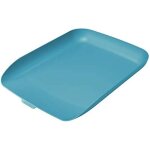 Corbeille a courrier a4 - leitz - cosy - bleu - ergonomique - superposable