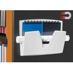 Corbeille murale magnetique gris clair