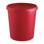 Corbeille a papier 18 l h331xd. 315 mm avec bord a poignée plastique rouge helit (par 6) Corbeille a papier 18 l h331xd. 315 mm avec bord a poignée plastique rouge helit (par 6)