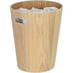 Corbeille a papiers en bois, avec des poign�es, s�ns couvercle, 28 x 23 cm, 7, 5 l, bureau et chambres, ...