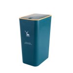Corbeille a papier rectangulaire avec couvercle, poubelle de type presse nordique, poubelle de toilette ...