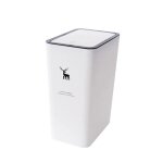Corbeille a papier rectangulaire avec couvercle, poubelle de type presse nordique, poubelle de toilette ...