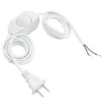 Cordon d'alimentation pour lampe blanche avec variateur, ac 250v / 110v, prise us