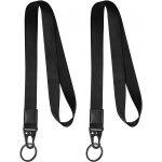 Cordon tour de cou, 2pcs porte badge lanire en boucle olcrnienne, lanyard strap neck cordon pour cls, ...