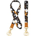 Cordon tour de cou, tour de cou badge, lanyard pour cou poignet avec fermoirs mousquetons pivotants et ...