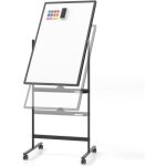 Costway tableau blanc magntique 60 x 90 cm double face rversible effaable a sec 2 hauteur rglable ...