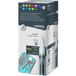 Couleurs assorties etui 12 marqueurs permanents lyra mark all 0, 7 mm lyra groove l6801120