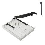 Coupe - papier robuste - duoku - 18  - massicot a guillotine avec capacit de 20 feuilles - rail de protection ...