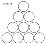 Courroies plates en caoutchouc pour lecteur dvd, 10 pices, 1. 5mm, remplacement de cassette, enregistreur, ...